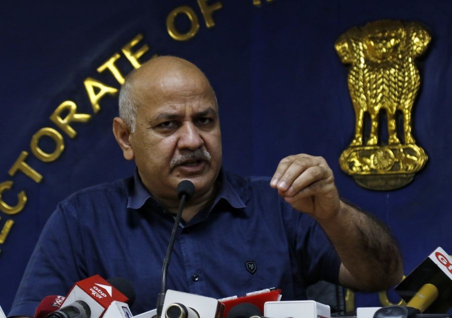 New Delhi: Deputy CM Manish Sisodia addresses a press conference regarding South MCD encroachment drive, at Delhi Secretariat in New Delhi on Thursday, May 05, 2022. (Photo: Wasim Sarvar/IANS)